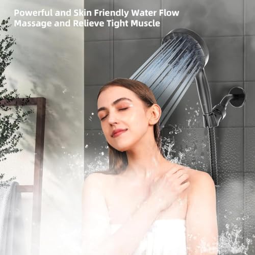 BESAQUO 9 Functions High Pressure Handheld Shower Head with Power Wash - Image 2