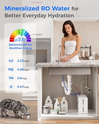 Waterdrop G6A6 Compact Alkaline Mineral Reverse Osmosis System, 600 GPD - Image 4