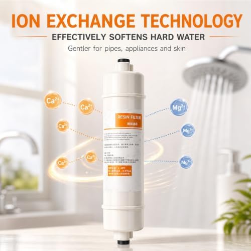 Set of 3, 10″ Inline Resin Filters with 1/4″ Quick-Connect, Ion-Exchange Softening for Coffee Makers, Ice Machines and Water Purifiers - Image 3