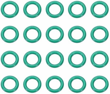 HARFINGTON 20 Pcs Fluorine Rubber O-Rings 13mm OD 8.2mm ID 2.4mm Width Round Sealing O Ring Seal Gasket for Industrial Engines Plumbing Faucet Hose Automotive by HARFINGTON