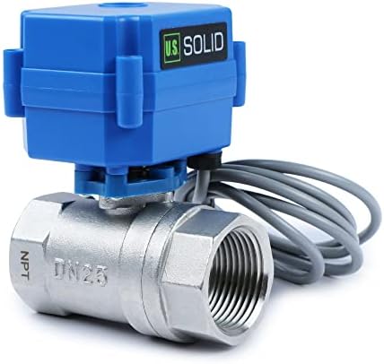 U.S. Solid Water Leak Detector with Auto Shut-Off Valve & Sound Alarm, 1" NSF Certified 304SS Motorized Ball Valve with 3 Sensors, Smart Sensor System for Water Heaters, Laundry & Flood Prevention - Image 2