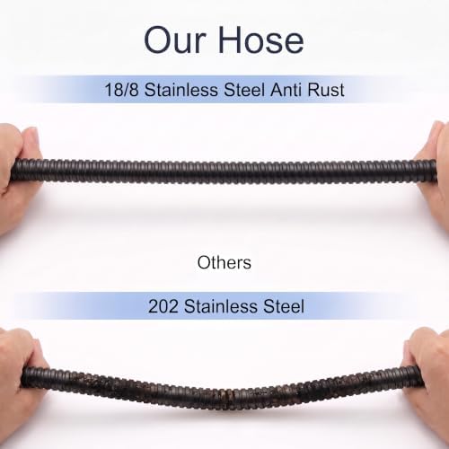 59"Shower Head Hose,Extra Long Hand Held Replacement,Stainless Steel - Image 4