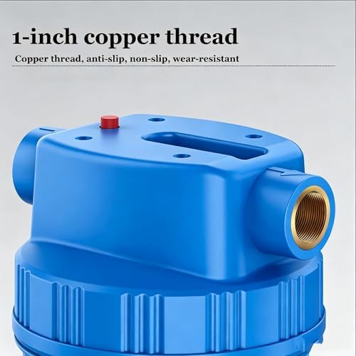 10×4.5'' Whole House Water Filtration System, Water Filter Bottle, Install Kit & Accessories Included, Filter Not Included, Replace Filter(Blue) - Image 7
