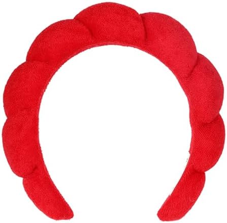 Bella Sleep + Spa Puffy Makeup Headband - Soft Microfiber Spa Headband for Washing Face - Padded Non-Slip Facial Skincare Hairband for Women & Teens, One Size by BellaSleepSpa
