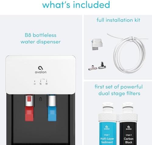 Avalon B8WHT Countertop Bottleless Water Cooler Dispenser - 2 Stage Water Filters and Installation Kit Included, NSF Certified, UL Listed, White - Image 4