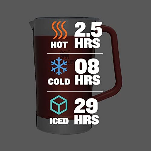 Stanley Stay-Chill Pitcher 64 oz | Cold Water, Beer, and Drink Pitcher with Lid | Large Capacity Durable Beverage Container with Handle | Insulated Stainless Steel | BPA-Free | Cinnamon Glow - Image 4