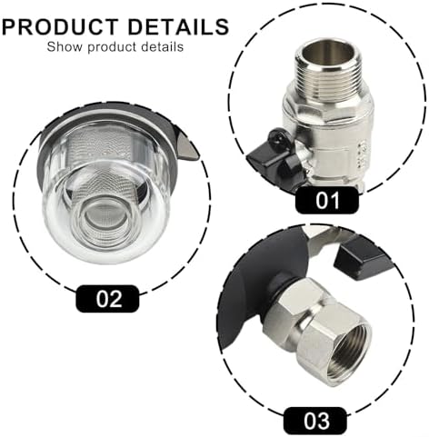 Magnetic Boiler Filter Wall Mounted Sludge Separator For Underfloor Heating Hvac System, Dn20 Dn25 Threaded Connection With On/Off Drain Valve(DN20) - Image 7