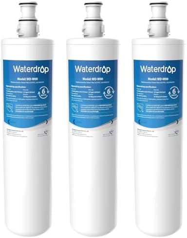 Waterdrop 3US-MAX-F01, 3US-PF01 Under Sink Water Filter, 3 Pack by Waterdrop