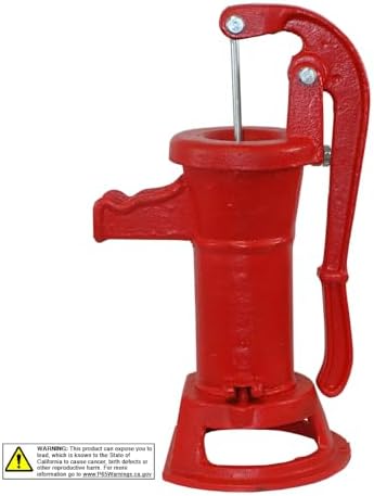 Merrill PUMP125 Hand Water Pump, No-Lead Cast Iron Pitcher Pump – 1-1/4" Pipe Connection, Shallow Well/Rain Barrel/Garden Use, Max Lift 25–30 ft - Image 3