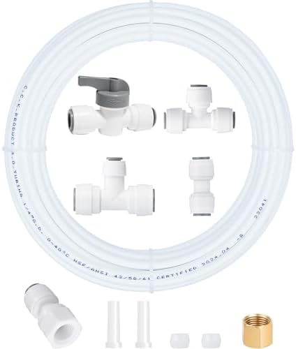 Ice Maker Water Line Kit - 25FT Water Line&Quick Fittings for Refrigerator by PURENATTUBINGANDFITTINGS