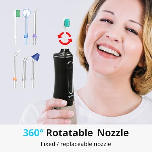 Puur Smile Complete Oral Kit - Dental Care Treatment | Water Flosser + Floss Drop Serum + Replacement Tips - Image 4