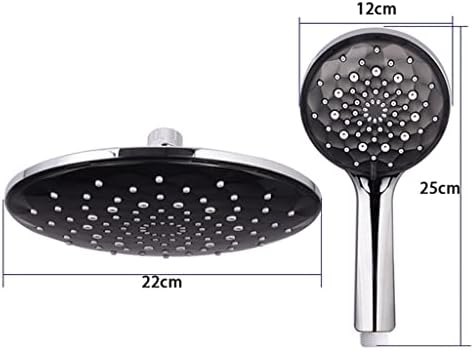 Shower Head Black Waterfall Bath Ceiling Top High Pressure Micro Bubble Hydromassage for Bathroom Accessory (D 1PS) (D 1PS) - Image 2