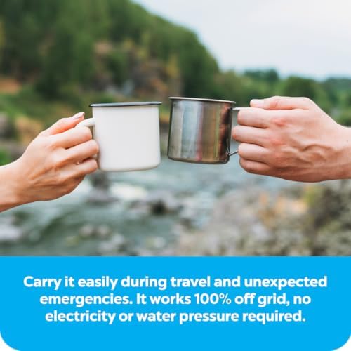 Clearbrook Water Filter 17L, Portable Gravity-Fed System, No Electricity Needed, for Travel, Camping, and Emergency Use, 2.5-Gallon Capacity - Image 5