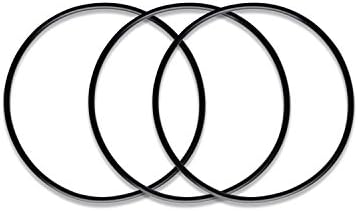 iSpring Housing O-Ring, 3 1/2", for RCC Series RO System and Countertop Water Filter Housing Sump O ring ORFx3, Black, 3 Piece by iSpring