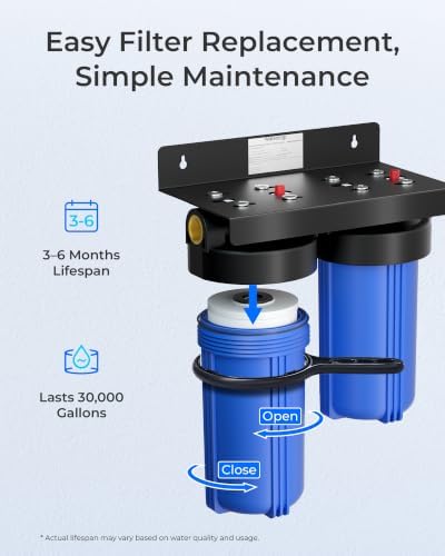 Waterdrop FXHTC Sediment and Carbon Water Filter for GE® FXHTC, 5 Micron - Image 4