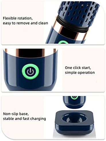 Fruit and Vegetable Washing Machine, Aqua Pure Fruit Cleaner Device, Fruit Purifier with OH-ion Purification Technology 250min Working Time Wireless Charging for Cleaning Fruit,Vegetable,Meat (Green) - Image 6