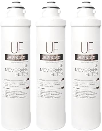 3 11-in snap-on UF ultrafiltration Membrane cartridges with 1/4-in Quick-Connect Fittings; Universal Replacement Pack Under-Sink and countertop Water Systems by Unknown