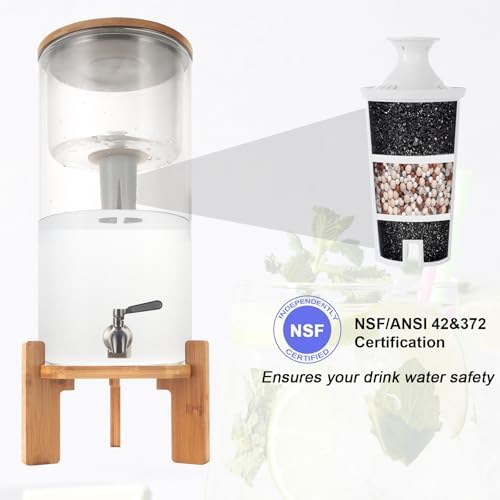Glass Water Filter Pitcher,3.25 Gallon Water Filter Dispenser with Filter,BPA-Free,Reduces Chlorine and More,Softens the Water,Large Clearly Filtered Water Pitcher for Home,Office and Kitchen - Image 7