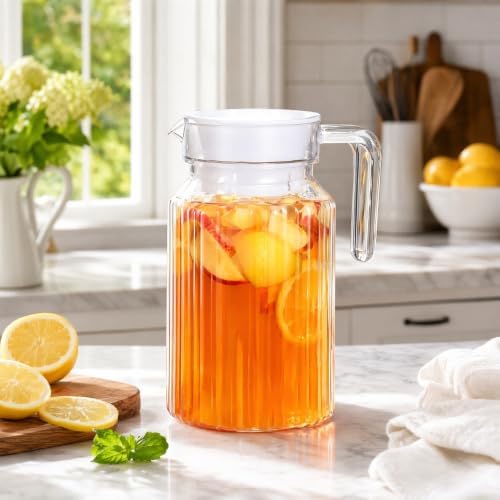 IMIKEYA Plastic Water Pitcher 600ml Shatterproof Plastic Pitcher Water Jug Great for Iced Tea, Sangria, Lemonade, Juice, Milk and More - Image 2