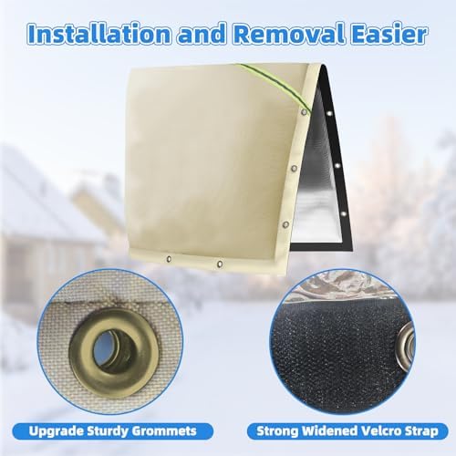 Joramoy Outdoor Backflow Preventer Pipe Insulation Cover 24" W x 24" H - Image 4