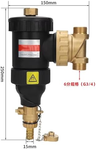 iDili Magnetic Filter for Wall-Mounted Boilers and Underfloor Heating Systems - Filters Scale and Intercepts Impurities - Image 2