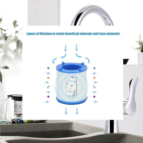 5 Pack Sink Water Faucet Filter Cartridge Replacements,Sink Water Filter Replacement Cartridge,Faucet Water Filter, Removes Chlorine Fluoride Heavy Metals - Image 3