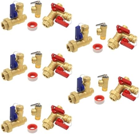 5 Sets Niikappu Tankless Water Heater Valve Kit, 3/4" FIPxSweat(TOOL033-5) by Unknown