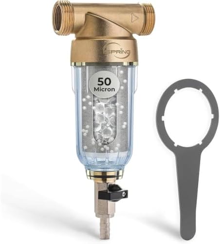 iSpring WSP-50SLS Spin Down Sediment Filter & Scale Inhibitor, 50 Micron by iSpring