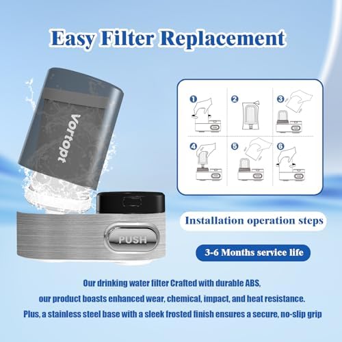 Vortopt Faucet Water Filter for Sink, 350 Gallon Water Purifier for Sink. - Image 7