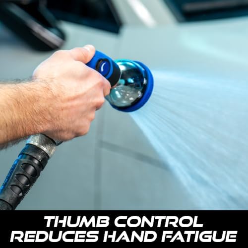 VIKING Hose Nozzle, 10 Spray Patterns, Thumb Control for Cars and Homes - Image 4