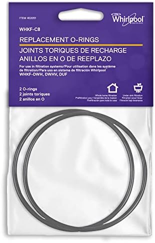Whirlpool Genuine Parts O-Ring WHKF-C8 for Home Water Filtration System, 3.72 Inch in Diameter, Designed to Seal Water Filter Housings WHKF-DWH, WHKF-DWHV and WHKF-DUF by Unknown