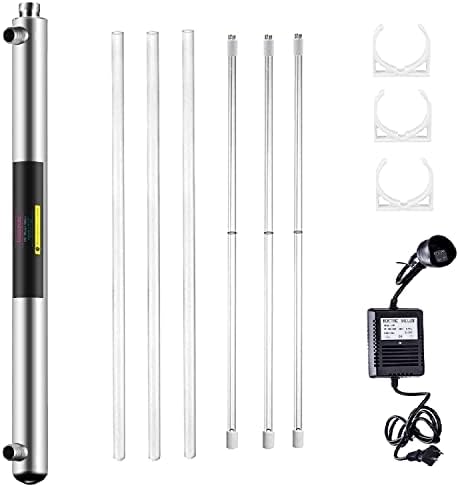 Geekpure 12 GPM Whole House UV Water Filter-1“NPT-55 Watt by Geekpure