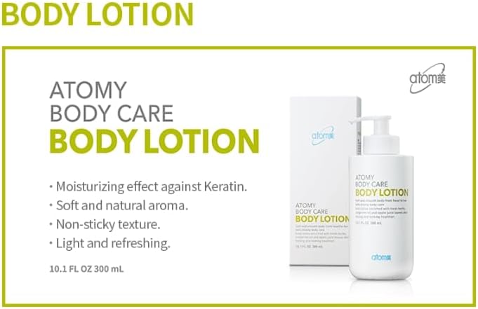 Korean Body Care Body Lotion (300ml 10.1 fl oz.) Non-Sticky Texture, Light and Refreshing - Image 5