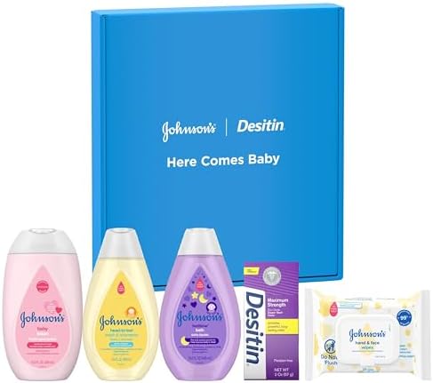 Johnson's Baby Here Comes Baby Gift Set, 5 Items by JohnsonsBaby