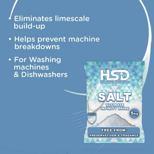 5kg dishwasher salt, dishwasher detergent salt with pre-soaking action, water softener salt (Pack Of 5) - Image 2