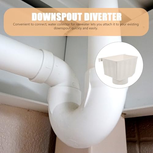 SOLUSTRE Downspout Diverter PVC Rainwater Collection Connector 110mm Gutter Downspout Filter for Rainwater Harvesting System Outdoor Water Drainage - Image 5