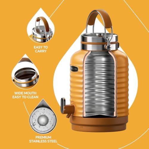 IDEUS Insulated Beverage Dispenser 1.4gal, Drink Container Sunset B-type - Image 3