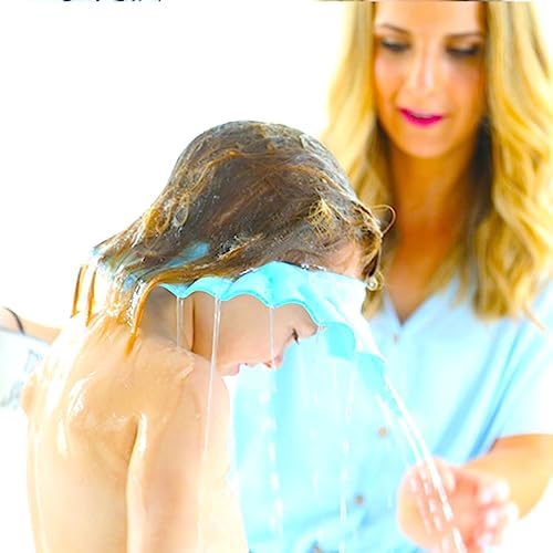 MYUBWTF Yellow Baby Shower Cap, Bath Shampoo Cap Hat，Soft Hat Adjustable Visor Cap，Protect your eyes and face from water，Suitable for infants, children and pets from 0 to 12 years old - Image 5