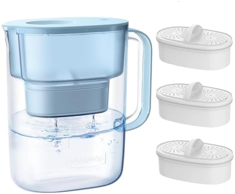 Waterdrop PT-07B Water Filter Pitcher with 3 Filters, 10-Cup, NSF Certified by Waterdrop