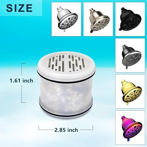 H5H117 Replacement Shower Filter for Makefit Showerhead Filter 3 Pack(3) - Image 2