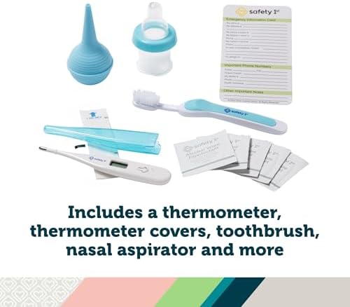 Safety 1st Deluxe Baby Healthcare and Grooming Kit, Arctic Blue, Newborn Baby Essentials, One Size, 25 Pieces - Image 3
