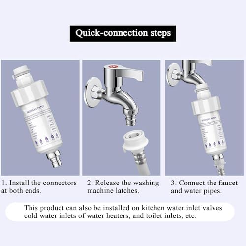 Water Filter for Faucet 2 Replaceable Cores Included Tight Fit - Image 4