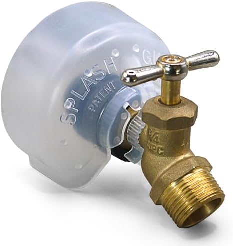 The Original Hose Bibb Cover for Anti-Siphon Vacuum Breaker and Leaky Hoses, Case of 8 Cloud Wite by SplashGuppie