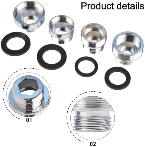 Copper Faucet Adapter Kit with Male and Female Connectors for Water Filter, Garden, Hard Water Softener, Kitchen Sink and Bathroom Use, 4 Pieces - Image 6