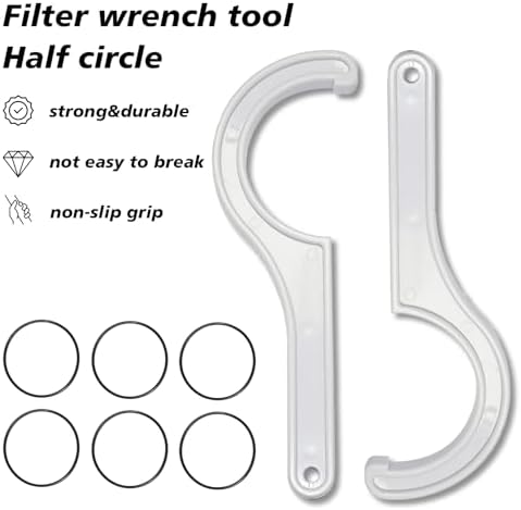 QPQ Water Filter Wrench Set for APEC, with O-Rings, 2 Wrenches + 6 Rings - Image 7