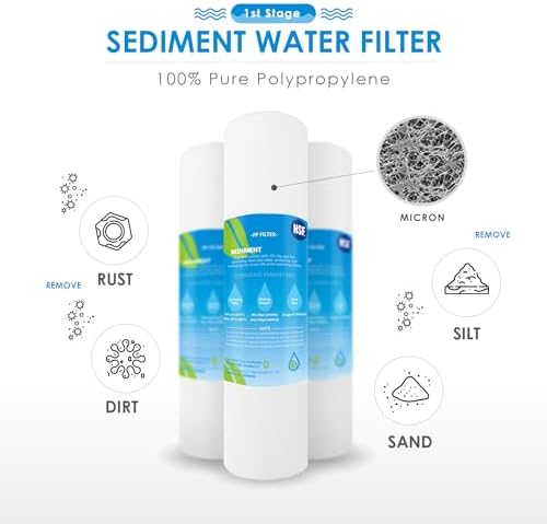 RO Water Filters Cartridge Replacement for 5-Stage with 75 GPD RO Membrane NSF certified Safe Drinking Water Filtration Reverse Osmosis Systems - Image 3