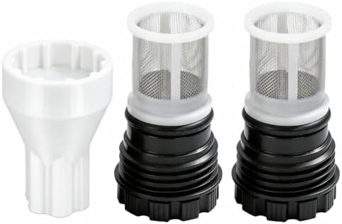 3-in-1 Filter Removal Tool & 2 Inlet Filters Kit Compatible with Rinnai Water Heaters, Works with Power Drivers, Wrenches or Hand Grip for Easy Maintenance by Brolena