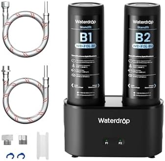 Waterdrop DLA Under Sink Water Filter System, No Drill Required, 2 Stage by Waterdrop