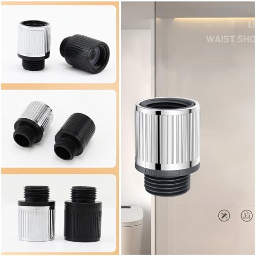 2 Pack Shower Head Flow Control Valve Water Flow Control Valves Showerhead Shut Off Valve Restrictor Regulator for High Pressure Handheld Shower Head Hand Held Showerhead Shower Hose - Image 6