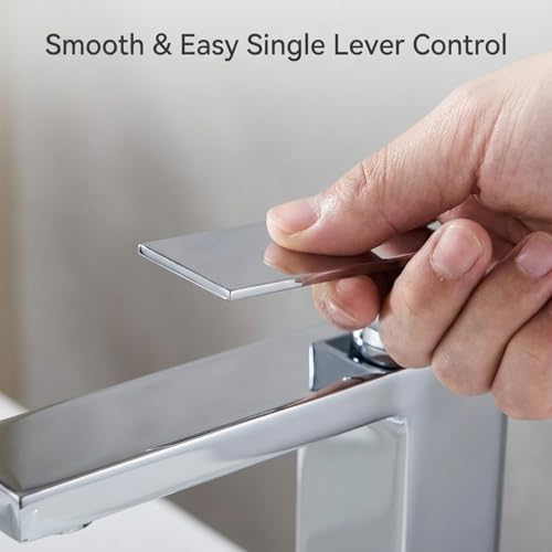 AVSIILE Chrome Vessel Sink Faucet, 1 Hole Single Handle Tall Faucets - Image 3